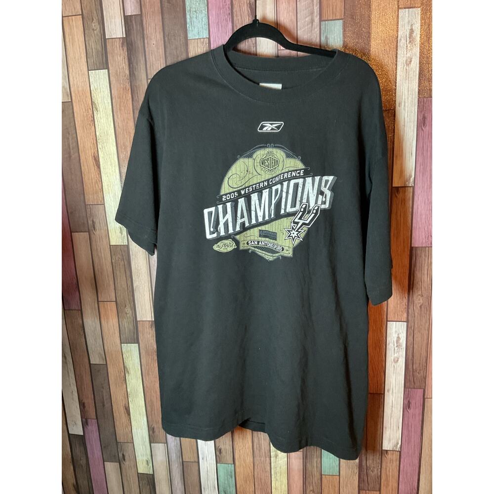 Reebok NBA Western Conference 2005 Champions San Antonio Spurs Shirt Large